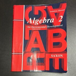 Algebra 2 solutions manual 3rd Edition SAXON